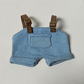 tanie Zestawy ubrań i akcesoriów dla lalek-17cm winylowe ubranka dla lalek (bez lalki) mini ogrodniczki dla lalek śliczne ubranka dla lalek niepowtarzalny styl