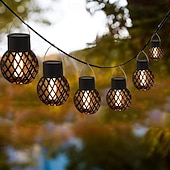 Недорогие Ландшафтные огни-солнечные фонари для уличного использования солнечные подвесные светильники водонепроницаемые уличные светильники с мерцающим пламенем уличные светильники на солнечных батареях декор для сада двор