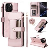 voordelige iPhone-hoesjes-Telefoonhoesje voor Samsung Galaxy S24 S23 S22 S21 Ultra Plus A55 A35 A25 A15 5G A54 A34 A14 A73 A53 A33 A23 A13 A72 A52 A42 A32 A22 A12 A02 Portemonneehoesje met standaardhouder, rits, volledige