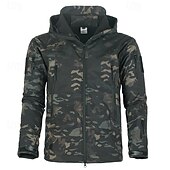 economico Softshell, pile e giacche da escursionismo-Per donna Giacca da esterno Cappotto invernale Giacca in pile da escursionismo Inverno All&#039;aperto Termico Antivento Giacca in Pile Invernale Nero Mimetico Marrone Verde Cachi
