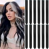 economico Clip nelle estensioni-Estensioni Sintetiche Riccio Capelli Sintetici 22 pollici Estensione capelli Clip-In 12 pezzi Morbido Regolabili Soffice Per donna