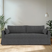 preiswerte Sofabezug-Sofabezug passend für Hyltarp-Sofa, einfarbig, gesteppte Polyester-Schonbezüge