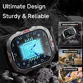 baratos Smartwatch-Relógios inteligentes esportivos c40pro com tela ultra grande, assistente de voz e controle de música, relógio inteligente com mostrador personalizado, relógios de pulso