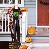 cheap Halloween Wall Tapestries-Halloween Ghost Windsock Night Light Spooky LED Hanging Decoration with Ghostly Glow Waterproof and Weather-Resistant for Outdoor Yard, Porch, or Garden Decor Perfect for Halloween Night Atmosphere