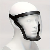 cheap Camping Equipment-Full Face Protective Mask Adjustable Anti-fog Plastic Mask, Breathable Design, Suitable For Outdoor And Kitchen, Secure Closure - Ideal Gift For Family And Friends, Multifunctional Protective Mask