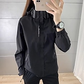 economico Giacche impermeabili-Per donna Giacca a Vento Giacca da escursionismo Impermeabile Esterno Impermeabile Antivento Abbigliamento da trekking Abbigliamento da trekking Primavera Autunno Top Campeggio / Escursionismo