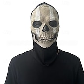 levne Halloween maska a rekvizity-Halloweenská vojenská taktická maska lebky pro dospělé, realistické strašidelné kostýmy, latexová maska na obličej, vojenská taktická maska lebky na halloweenskou párty