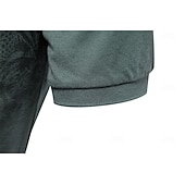 preiswerte Herren Elite Polo-Herren Männlich Blumen Blumenmuster Polo Strick-Polopullover Kurzarm Umlegekragen Polokragen Modern Formell Arbeit Sport &amp; Outdoor Knöpfe Drucken Frühling Rubinrot Weiß Hellblau