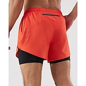 abordables Pantalons de Course &amp; Collants-Homme short avec collants Patchwork Shorts Extérieur Sport &amp; Loisir Occasionnel Respirant Séchage Rapide Léger Tennis Le golf Course Coupe régulière Tenue de sport Tenues de Sport Bloc de Couleur
