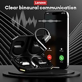baratos Auscultadores TWS True Wireless-Fones de ouvido originais Lenovo LP73 TWS Bluetooth V5.4 com graves potentes e som surround, fones de ouvido esportivos à prova d&#039;água com gancho para orelha IPX7