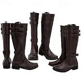 economico Calzature-Medievale Rinascimento Scarpe Stivali al ginocchio Stivali jazz piatti Pirata Vichingo Crociato Costume Per uomo Celtico Costumi da pirata Halloween Mascherata Halloween Festa &amp; Sera LARP Adulti