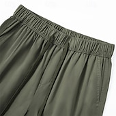 baratos Partes inferiores-Homens Bermuda Cargo Shorts de caminhada Ao ar livre Normal Secagem Rápida Leve Elástico Respirável Calção Bolsos Preto Verde Tropa Tênis Golfe Corrida S M L XL XXL