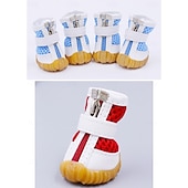 abordables Bottes &amp; Protecteurs de Pattes-Chaussures pour chien en maille, bottes pour animaux de compagnie, chaussures respirantes pour petit chien, sandales imperméables pour animaux de compagnie avec semelle antidérapante et fermeture à