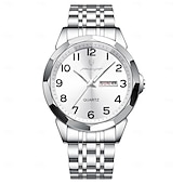 cheap Quartz Watches-852 New Men&#039;s Waterproof Night Light Watch Fashionable Luxury Waterproof Dual Calendar New Men&#039;s Quartz Watch