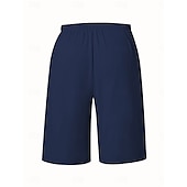 baratos Shorts-Mulheres chinês Bermudas Férias Moda Básico Comprimento do joelho Cintura Alta Tecido Bolsos Cintura elástica Confortável Macio Micro-Elástica Ao ar livre Rua Verde Militar Azul marinho Preto Branco