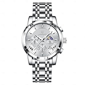 preiswerte Quarz-Uhren-813 männer multifunktionale neue uhr männer nacht licht uhr wasserdicht mode quarz herren uhr