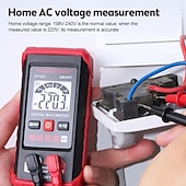 ieftine Unelte de măsurare-Multimetru digital inteligent ht123, tester de măsurare a rezistenței de tensiune AC/DC, multimetru electric ncv cu iluminare de fundal