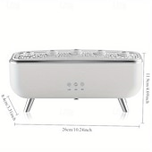 cheap Decorative Lights-1 Pc Dynamic Jellyfish Essential Oil Aromatherapy Diffuser Humidifier Sound Pickup Function Humidifier Colorful Light Remote Control Dimming Timer Function DC24V Plug