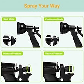 cheap Camping Accessories-Portable Camping Shower, 10 Spray Modes, Insulated Pressure Sprayer, Warm Water Outdoor Shower for Hiking, Beach, Pet Washing