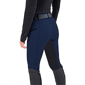 billiga Enkla Leggings-Dam Damasker Mode Träning Fullängd Hög midja Slät Bekväm Mjuk Hög Elasisitet Utomhus Semester Gata Marin Svart Vit Himmelsblå Sommar Vår Smal passform