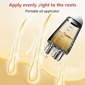economico Cura Personale &amp; Salute-Pettine massaggiante per il cuoio capelluto con applicatore per oli essenziali, erogatore di siero liquido per capelli, strumento per la cura del cuoio capelluto contro la caduta dei capelli, mini