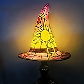 Недорогие Декоративные огни-1 шт. ретро смоляная шляпа ведьмы светильник уникальный ночной светильник для спальни прикроватный светильник атмосфера праздника Хэллоуин декоративный светильник usb-разъем