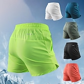 Недорогие Беговые шорты-Муж. Шорты для бега Карман Эластичный пояс Нижняя часть Одежда для спорта и отдыха Для спортивного зала Тренировка Быстровысыхающий Дышащий Бег Йога Стандартный Спортивная одежда Спортивная одежда