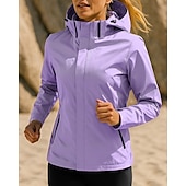 baratos Jaquetas de corrida-Mulheres Jaqueta de Corrida Jaqueta Outdoor Com Cordão Bolsos Manga Longa Blusas Roupa Esportiva Outono Cor Sólida Prova-de-Água A Prova de Vento Pilates Corrida Ioga Roupa de esporte Roupas