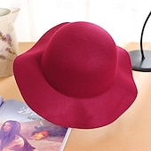 economico Cappelli-Cappelli da pescatore da donna in maglia di cashmere, cappello da pescatore pieghevole, caldo, autunno e inverno, colore unico
