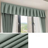 cheap Blackout Curtain-Linen Textured Top of Curtain Light Blocker for Blackout Curtains Light Blocking Fit for Bedroom Bathroom Easy Installation with Self-Adhesive Tape