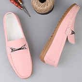 voordelige Casual loafers-Rode imitatieleren loafers voor heren, stijlvol instapmodel met comfortabele, zachte binnenzool, ideaal voor zakelijke, casual weekenden en reizen
