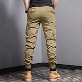 cheap Bottoms-Men&#039;s Cargo Pants Hiking Pants Trousers hiking trousers Outdoor Regular Fit Waterproof Windproof Quick Dry Lightweight Pants / Trousers Pocket Black Army Green Camping / Hiking Golf Running S M L XL