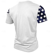  4. Juli 2026 250. Gedenktag Herren Grafik US-Flagge Henley Kurzarm T-Shirt Freizeit Outdoor Sport Straße