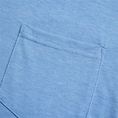 levne Ležérní tričko Henley-Pánské Tričko Henley Tričko Top Krátký rukáv Bez vzoru Módní Designové Základní Kapsy Knoflíky Henley Dovolená ulice Jdeme ven Léto Vodní modrá Černá Šedá Tričko Henley