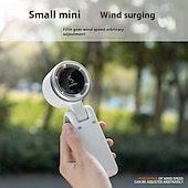お買い得  携帯扇風機-新しい高速ハンドヘルド小型ファンターボファンポータブルUSB充電式ネック折りたたみ式電気ファン