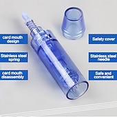 baratos Utensílios dermatológicos-Caneta nano redonda dr pen a1 com 15 peças/caixa, cartucho para microagulhamento, cuidados com a pele, maquiagem BB glow