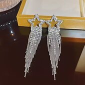 economico Orecchini-Per donna Orecchini a perno Tropicale Carte francesi Tropicale Elegante Orecchini Gioielli Argento Per Feste