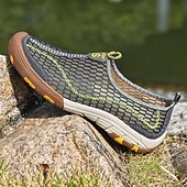 billige Sneakers til herrer-Herre utendørs tursko i netting – vannavstøtende og solide joggesko for fotturer, turstier og komfort hele dagen