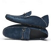 abordables Chaussures sans lacets &amp; mocassins-Mocassins en daim beige pour hommes avec boucle, légers et flexibles, parfaits pour une tenue de bureau décontractée, des soirées sociales et des journées de détente