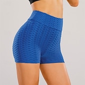 economico Leggings semplici-Per donna Shorts Leggings Streetwear Casual Corto Vita Alta Semplice Elastico in vita Jacquard Traspirabilità Elasticizzato Vacanza Streetwear Abbigliamento quotidiano Nero Bianco Giallo Rosso Estate