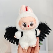 preiswerte Puppenbekleidungs- und Zubehörsets-Kleidungsset für 17cm Puppen ForLabubu Modekleidung Zubehör Outfit geeignet für 6,69 Zoll (17cm) Puppe weiche Baumwollkleidung Ersatz keine Puppe NUR Kleidung