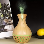 cheap Bedside Lamp-1pc USB Portable Humidifier with Essential Oil Diffuser  Quiet Operation Auto Shut-Off 7 Color Lights Nightlight for Home &amp; Office Use - Plastic Material