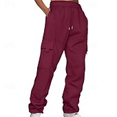 cheap Sweatpants-Men&#039;s Athletic Pants Sweatpants Trousers Pocket Drawstring Elastic Waist Plain Comfort Sports Outdoor Daily Fashion Casual Black Yellow Micro-elastic