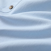 economico Vacanza-Per uomo Camicia Camicia di lino Abbigliamento da spiaggia Camicia con Bottoni Camicia con cappuccio Semplice Vacanza Casuale Nero Bianco Verde Cachi Manica Lunga Con Cappuccio Primavera &amp; Estate