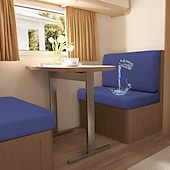 economico Copridivano-Copricuscini per dinette per camper in seta di latte elasticizzata e impermeabile, dal design spesso, resistente e antiscivolo, facili da pulire, adatti a tutte le stagioni, per sedili di camper.