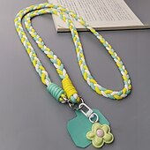 economico Lanyards e cinturini da polso per telefono-Nuovo cinturino da viaggio per alpinismo in corda intrecciata, alla moda e resistente, ideale per appendere il telefono cellulare a tracolla.