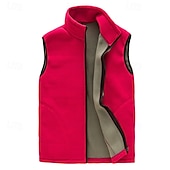 preiswerte Westen-Herren Wanderweste Wanderfleeceweste Ärmellos Weste Außen Thermowarm Winter Reißverschluss Polyester Schwarz Armeegrün Rot Angeln Klettern Camping / Wandern / Höhlenforschung