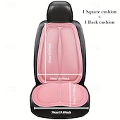economico Coprisedili per auto-Cuscino universale per sedile auto quadrato, cuscino per schienale, cuscino per sedile auto per quattro stagioni, comodo, antistress, morbido e traspirante, cuscino universale per sedile auto, facile