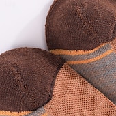 abordables Accesorios para deportes y aire libre-1 Par Hombre calcetines de lana merino Calcetines de senderismo Calcetines para correr Mantiene abrigado Transpirable Anti ampollas Grueso Invierno Al aire libre tripulación de cuarto Retazos Lana