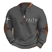 halpa Peruspuserot-Miesten College Quarter vetoketjullinen collegepaita Musta Valkoinen Armeijan vihreä Laivaston sininen Ruskea Puolivetoketju Väripalikka Kirjain Risti Puolet vetoketjusta Painettu Urheilu ja ulkoilu